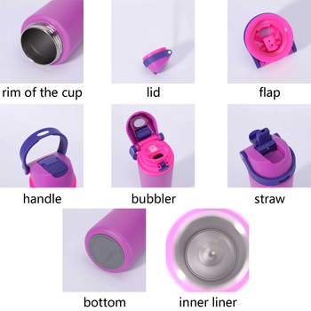 Cupe pentru fructe din oțel inoxidabil 316, capacitate mare, design dublu pentru băuturi, izolație vid, bidon sport pentru exterior