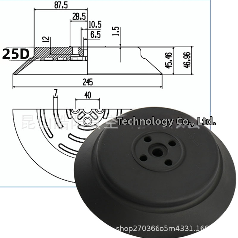 Miaode ťažká vákuová sacia miska PF/PFG-120/150/200/250 pre priemyselné manipulátory, pneumatické príslušenstvo