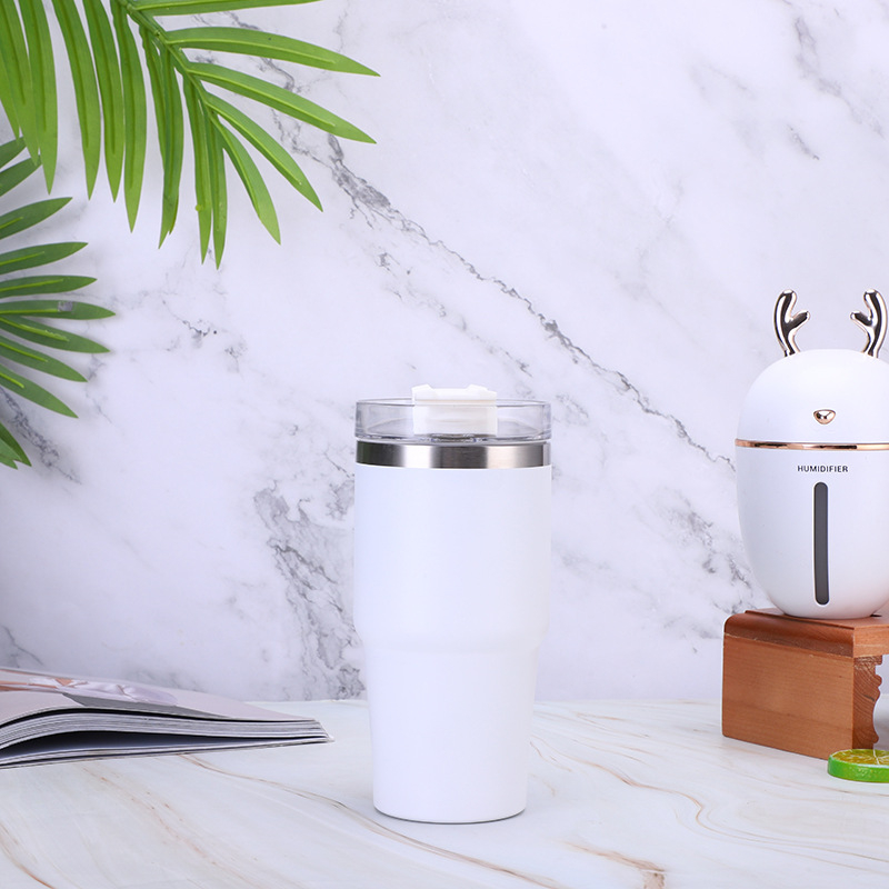 Termos cafea pentru mașină, gură largă — izolat din oțel inoxidabil (interior 304, exterior 201), 6–12 ore