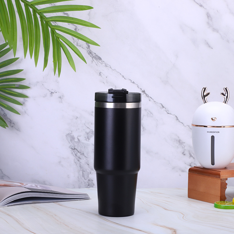 Termos cafea pentru mașină, gură largă — izolat din oțel inoxidabil (interior 304, exterior 201), 6–12 ore