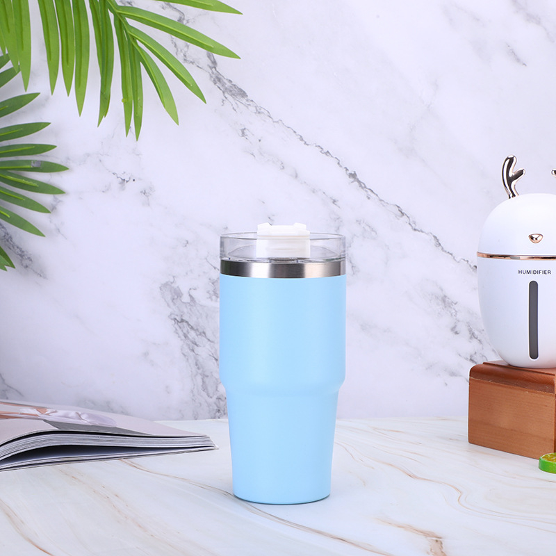 Termos cafea pentru mașină, gură largă — izolat din oțel inoxidabil (interior 304, exterior 201), 6–12 ore