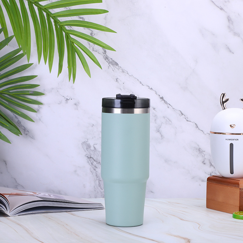 Termos cafea pentru mașină, gură largă — izolat din oțel inoxidabil (interior 304, exterior 201), 6–12 ore