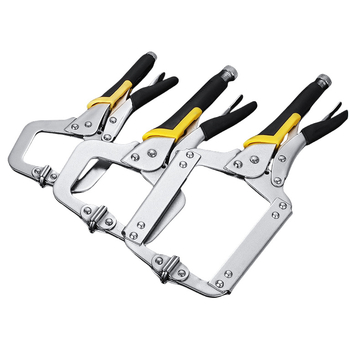 Xingbo Clește de tip C, grele, universal, din oțel-carbon, forjat cu precizie, 6–24 inch, clemă în formă de G