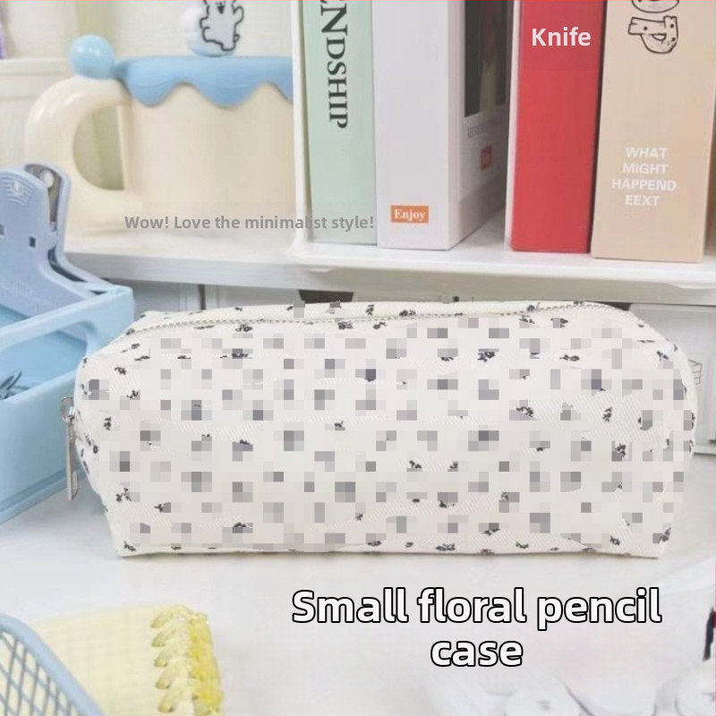 Geantă Minnie din pânză cu funda – încăpătoare pentru machiaj și rechizite
