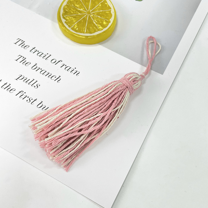 Ciucure din bumbac reciclat, lucrat manual, decor pentru perdele și textile de casă, 10 cm lungime