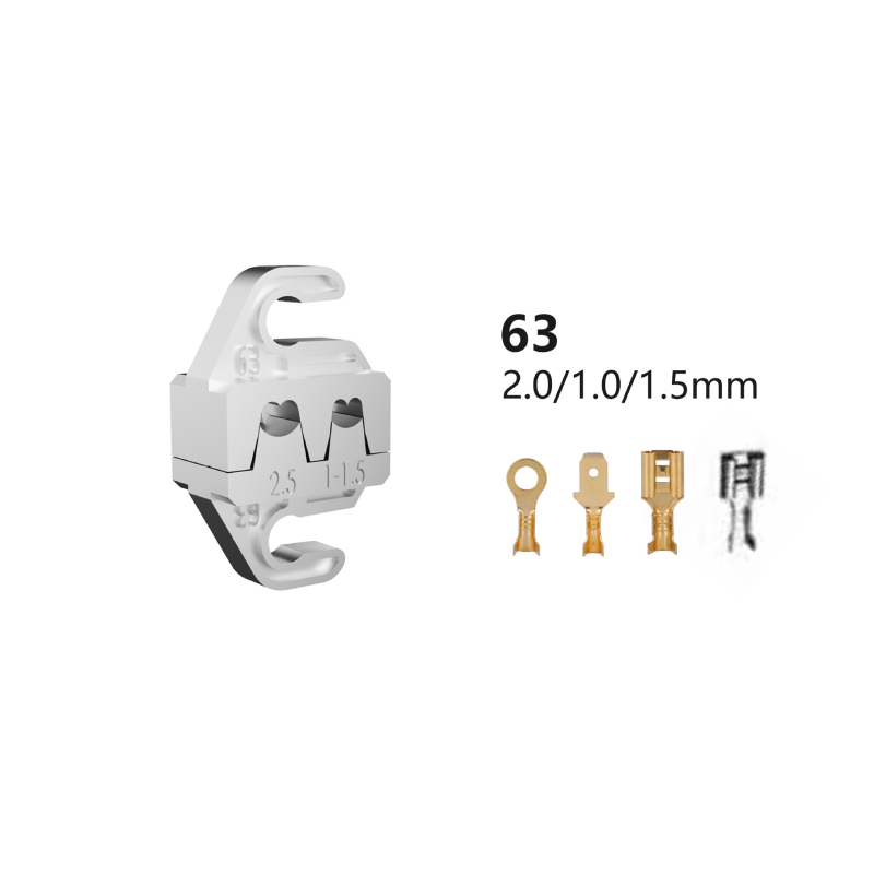 Clește Sn pentru crimpare, 7,5 inch, cu 16 tipuri de fălci, MIM din aliaj fier-nichel