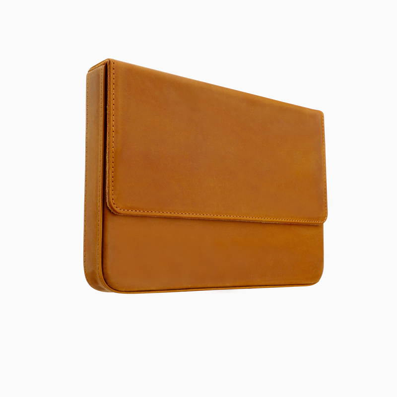 Etui pentru stilouri din piele Crazy Horse, lucrat manual, stil sertar, piele naturală