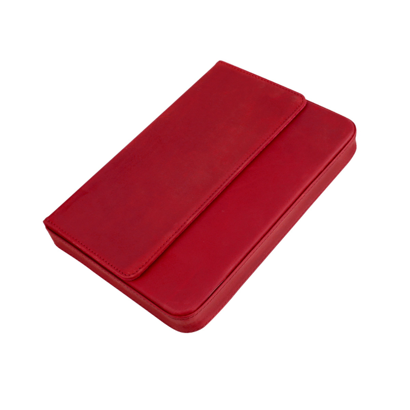 Etui pentru stilouri din piele Crazy Horse, lucrat manual, stil sertar, piele naturală