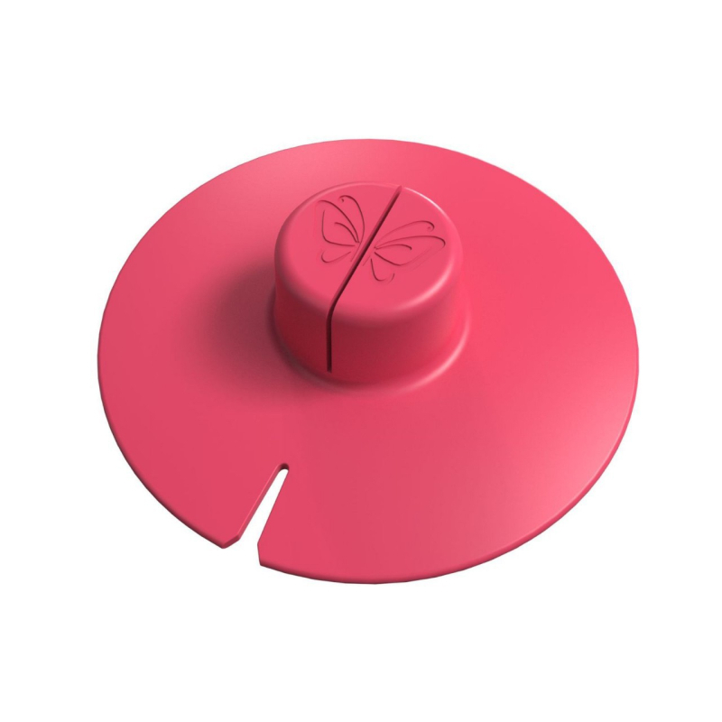 Capac de cești din silicon alimentar, universal pentru cești ceramice, suport pentru pliculete de ceai și infuzor, roz