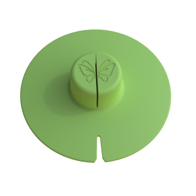 Capac de cești din silicon alimentar, universal pentru cești ceramice, suport pentru pliculete de ceai și infuzor, roz