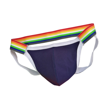 Színes férfi pamut tangabugyi, lélegző és kényelmes, fehér, alacsony derék, GAY dupla T-string