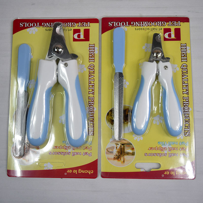 Set pentru unghii animale LED, pentru pisici și câini, cu pilă, în ambalaj din carton, modele variate
