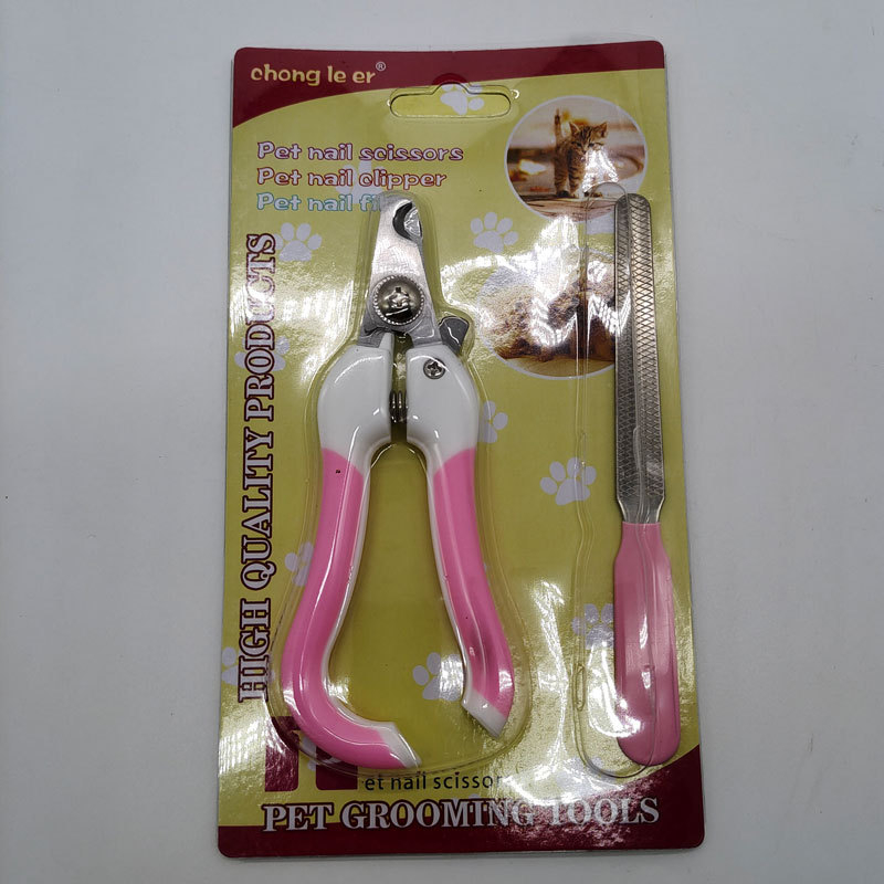 Set pentru unghii animale LED, pentru pisici și câini, cu pilă, în ambalaj din carton, modele variate