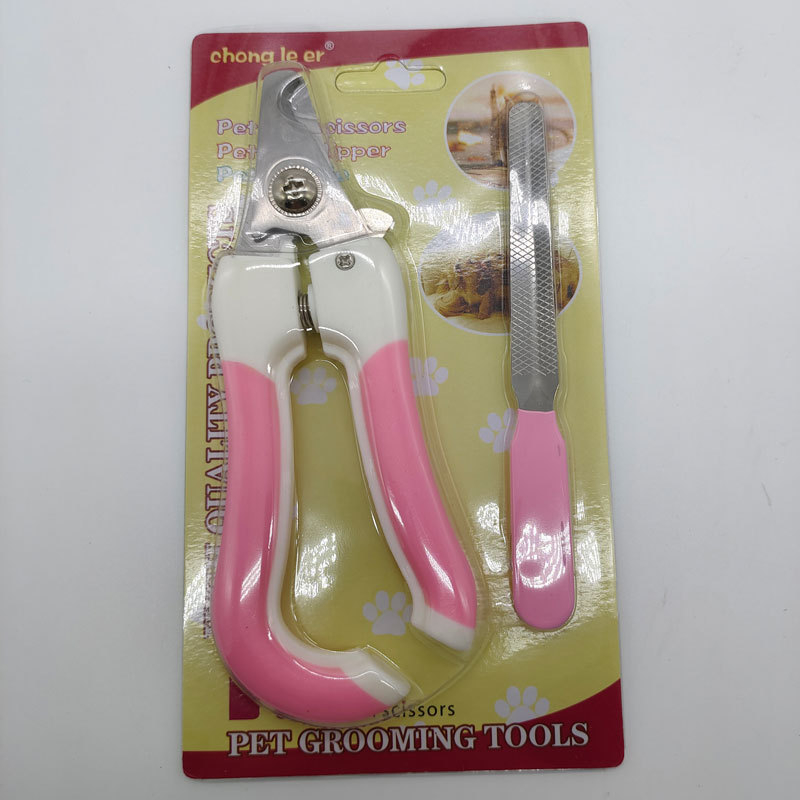 Set pentru unghii animale LED, pentru pisici și câini, cu pilă, în ambalaj din carton, modele variate