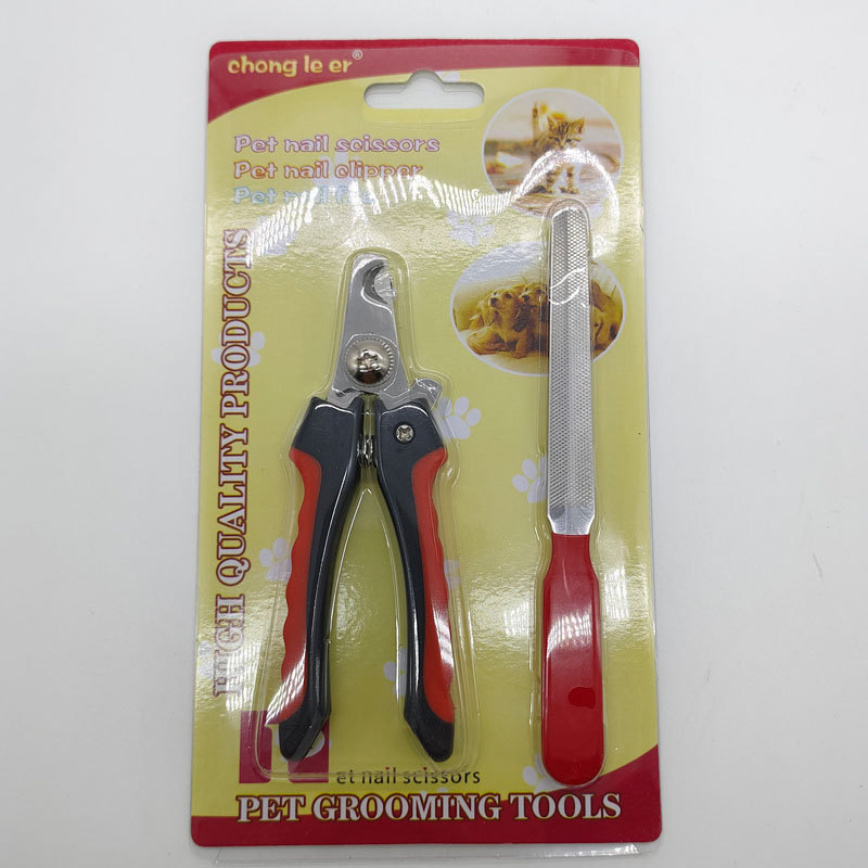 Set pentru unghii animale LED, pentru pisici și câini, cu pilă, în ambalaj din carton, modele variate