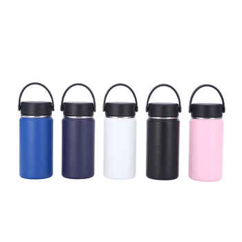 Cană termos cu mâner, 14oz, interior 304, exterior 201, portabilă pentru drumeții