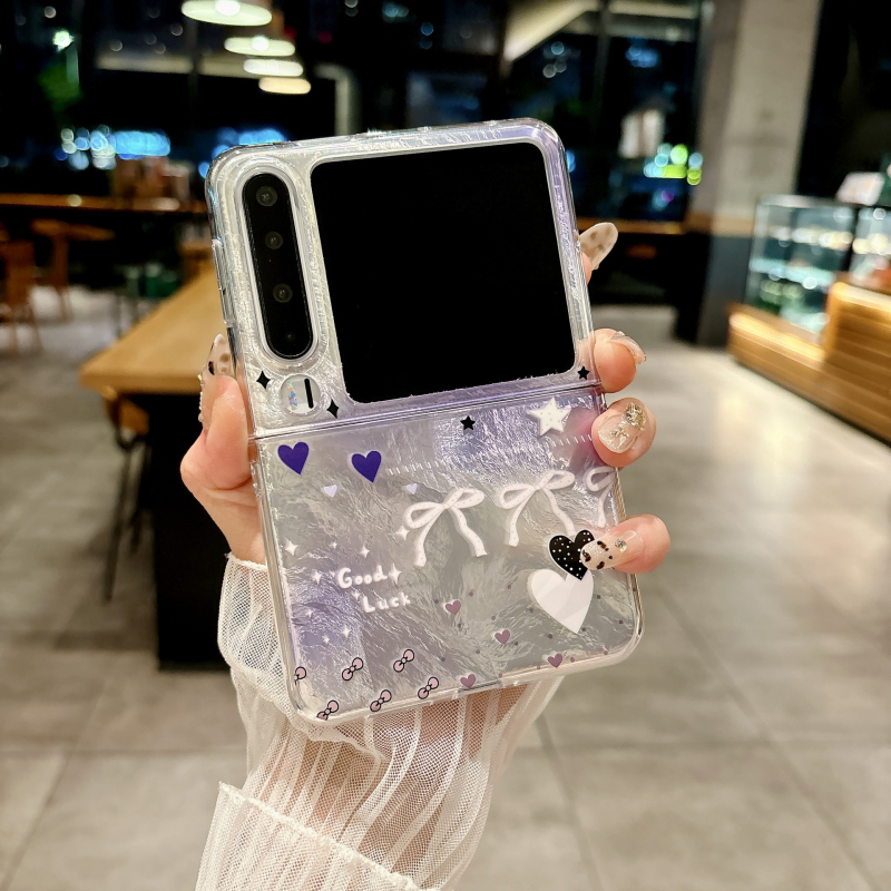 Kućište za Huawei PuraX sklapanje – ljubičasti ombre dizajn zečića, Pocket2, MIXFlip, lagani luksuz