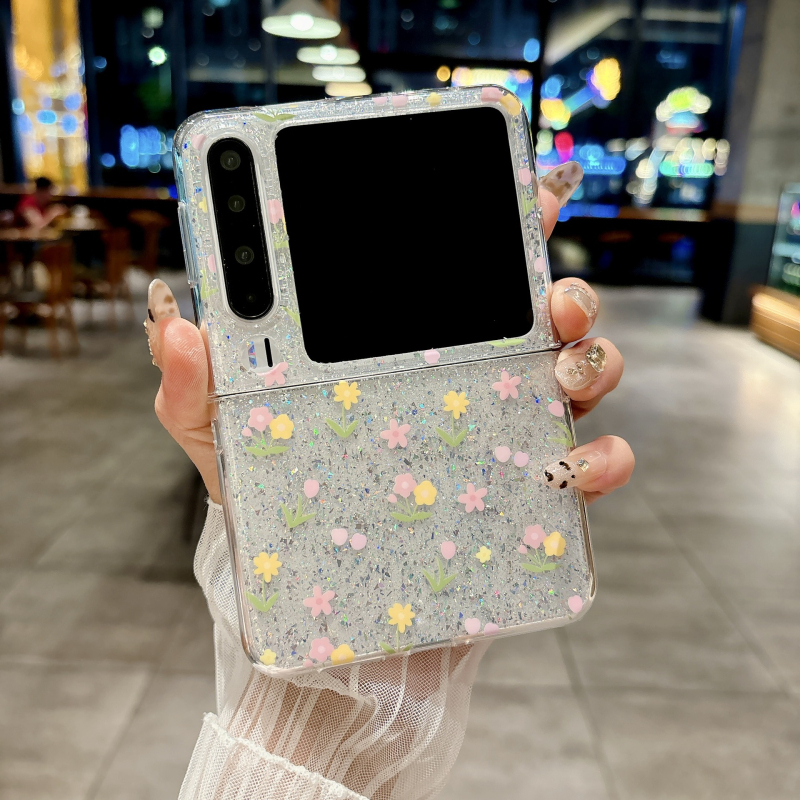 Kućište za Huawei PuraX sklapanje – ljubičasti ombre dizajn zečića, Pocket2, MIXFlip, lagani luksuz