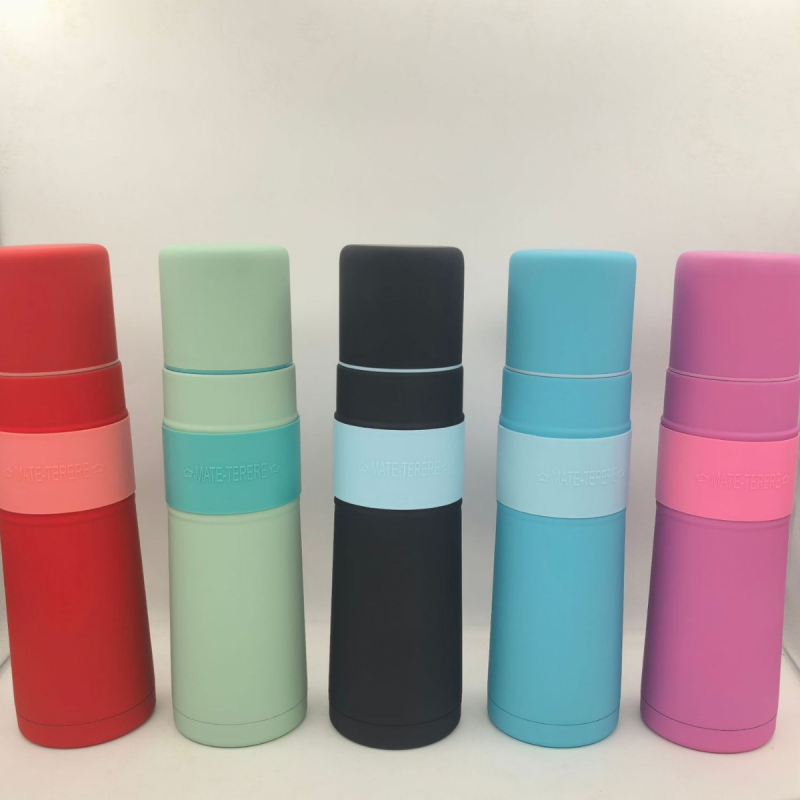 Cană termică din oțel inoxidabil cu pereți dubli, capacitate 1000 ml, interior 304, exterior 201