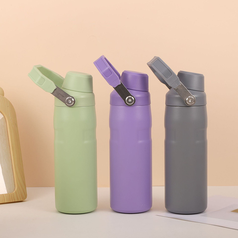 Profit termos din oțel inoxidabil, cu capacitate mare și mâner, pentru activități în aer liber și călătorii