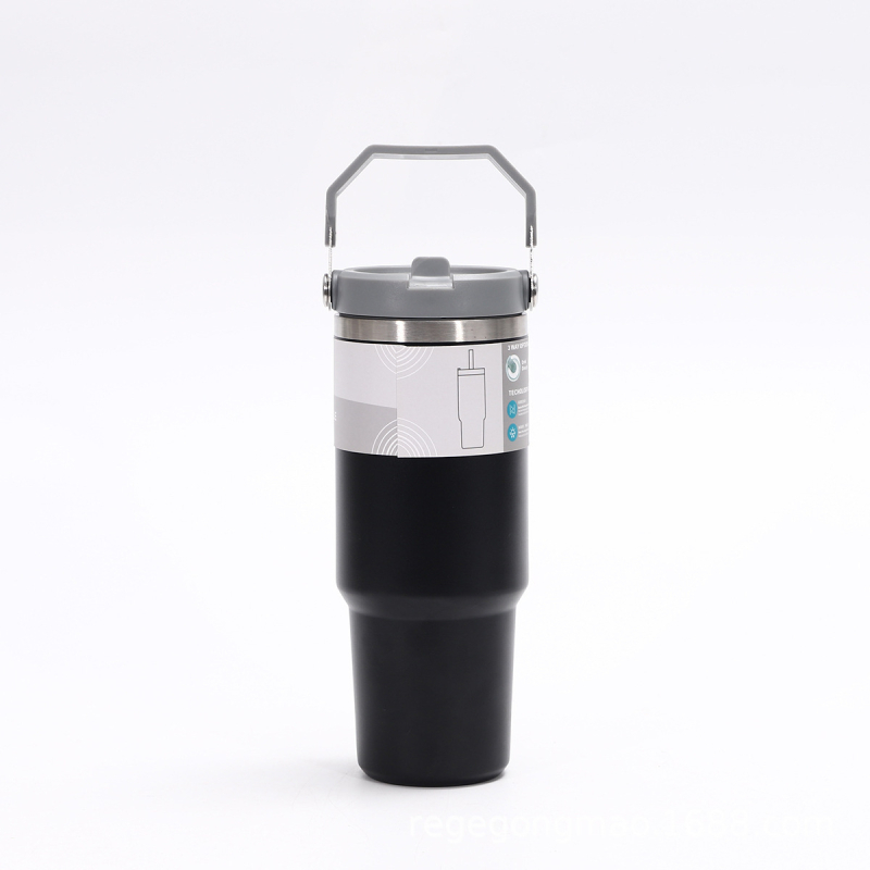 Cana termoizolată din oțel inoxidabil 304, 30oz, capacitate mare, pentru mașină și exterior