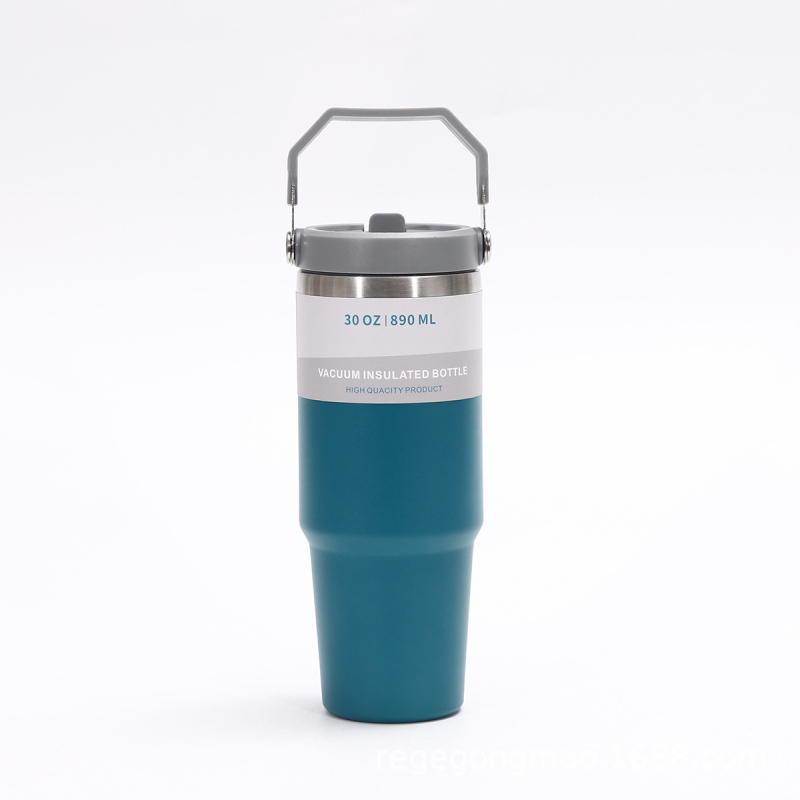 Cana termoizolată din oțel inoxidabil 304, 30oz, capacitate mare, pentru mașină și exterior