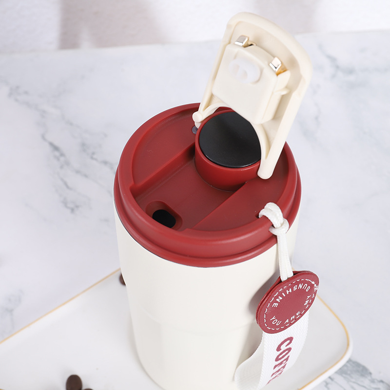 Ceașcă de cafea cu afișaj inteligent al temperaturii, din oțel inoxidabil 316, portabilă pentru mașină, cu logo personalizat