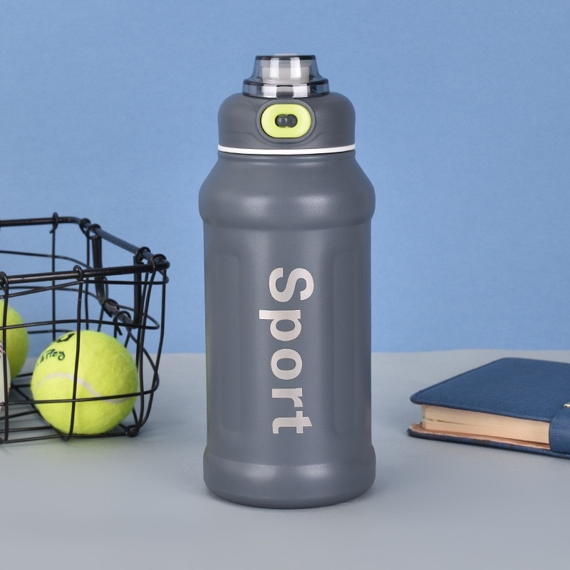 Sticlă sport din oțel inoxidabil 304 cu pai, izolație, portabilă pentru activități în aer liber, pentru bărbați și femei