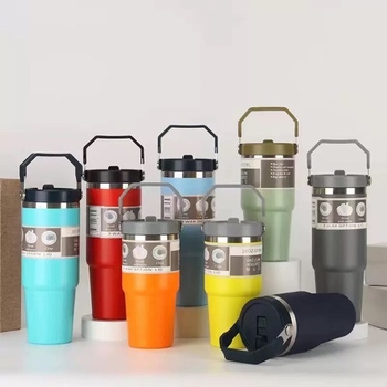 Cană izolată de cafea din oțel inoxidabil 304, 30oz, cu mâner, pentru acasă și mașină