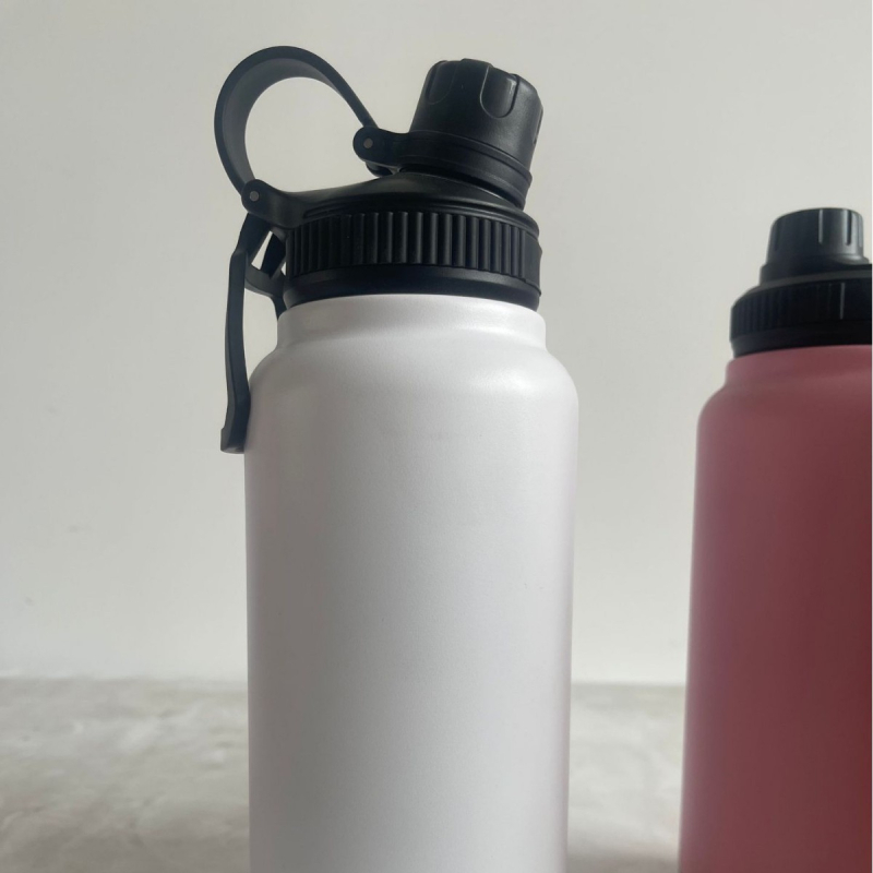 Termos din oțel inoxidabil 304, izolație, design spațial creativ, portabil pentru exterior cu mâner, capacitate mare, sticlă de apă pentru sport
