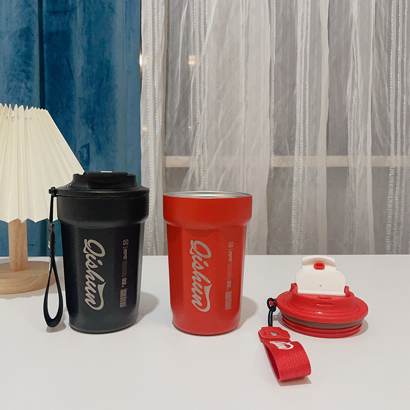 Cană termo din oțel inoxidabil pentru cafea, portabilă, design elegant de înaltă calitate