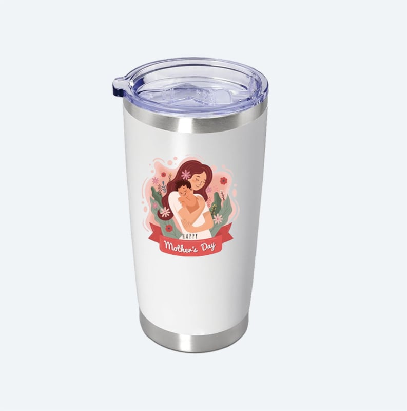 Termos auto 20oz din oțel inoxidabil 304, interior 304, exterior 201, portabil, personalizabil prin imprimare 3D