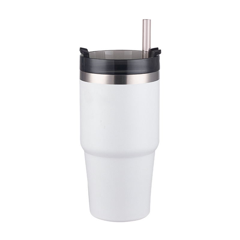 Cană termos pentru cafea cu mâner, din oțel inoxidabil, izolație, gravură cu laser