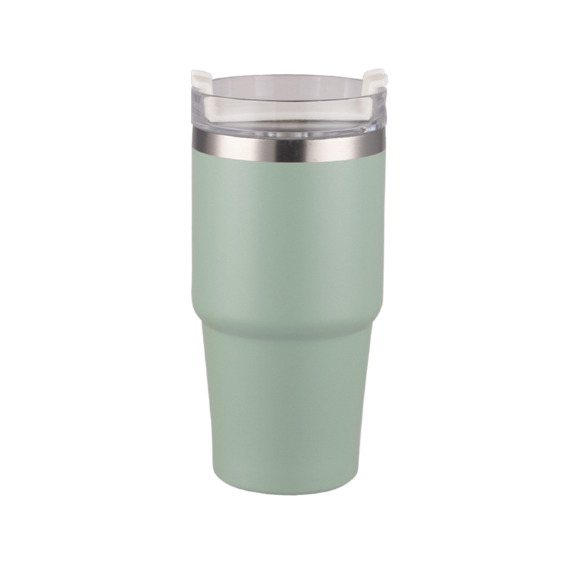 Cană termos pentru cafea cu mâner, din oțel inoxidabil, izolație, gravură cu laser