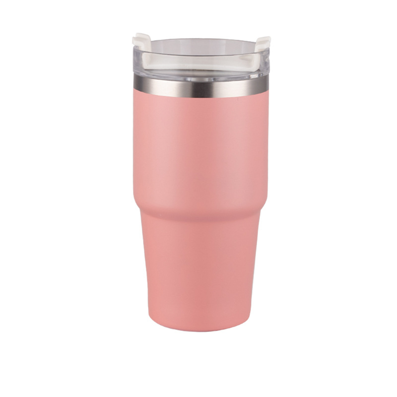 Cană termos pentru cafea cu mâner, din oțel inoxidabil, izolație, gravură cu laser
