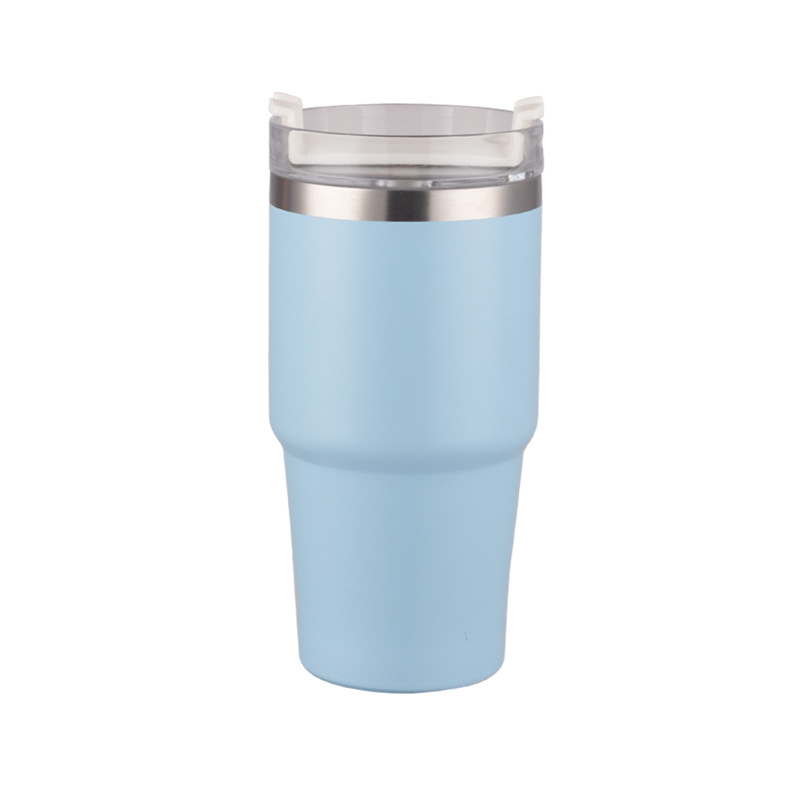 Cană termos pentru cafea cu mâner, din oțel inoxidabil, izolație, gravură cu laser