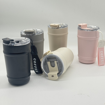 Cană izolată din oțel inoxidabil 304 cu capac rabatabil, cană portabilă pentru cafea, cadou premium