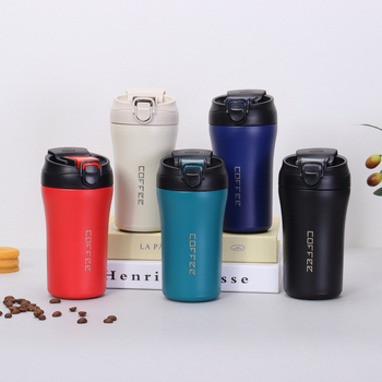 Cană de cafea minimalistă din oțel inoxidabil, izolație prin vid, capacitate mare, pentru călătorii și utilizare în mașină