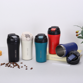 Cană de cafea minimalistă din oțel inoxidabil, izolație prin vid, capacitate mare, pentru călătorii și utilizare în mașină