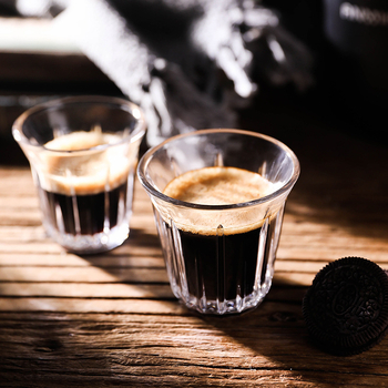 Bomber ceașcă de sticlă, ceașcă de latte alb australian, rezistentă la temperatura înalte, transparentă