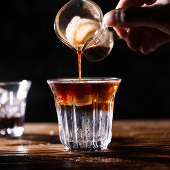 Bomber ceașcă de sticlă, ceașcă de latte alb australian, rezistentă la temperatura înalte, transparentă