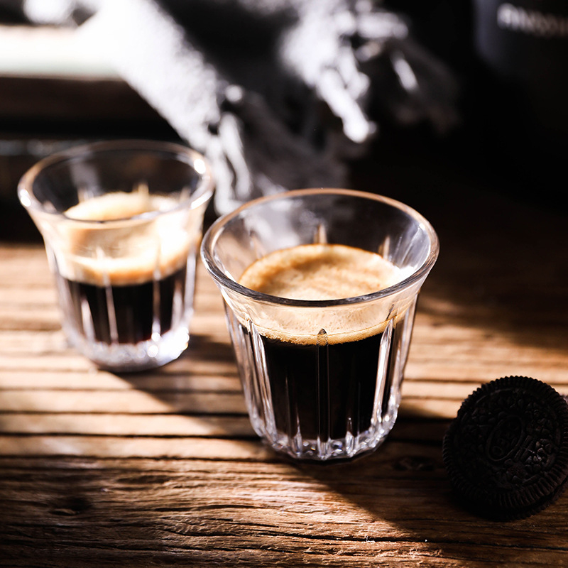 Bomber ceașcă de sticlă, ceașcă de latte alb australian, rezistentă la temperatura înalte, transparentă