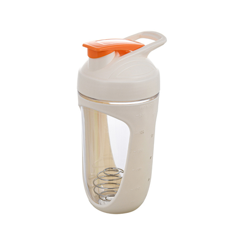 Cana shaker din plastic, 680 ml, pentru pudră proteică și milkshake – pereți dubli, etanș, cu logo personalizat