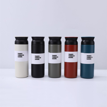Cană termo din oțel inoxidabil 304 cu mâner portabil, cană de cafea pentru bărbați și femei, design minimalist japonez.