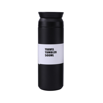 Cană termo din oțel inoxidabil 304 cu mâner portabil, cană de cafea pentru bărbați și femei, design minimalist japonez.