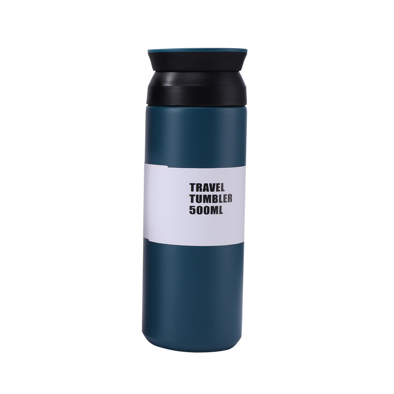 Cană termo din oțel inoxidabil 304 cu mâner portabil, cană de cafea pentru bărbați și femei, design minimalist japonez.