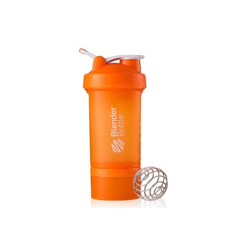 Shaker de proteine cu design în trei straturi, pahar sport din plastic etanș