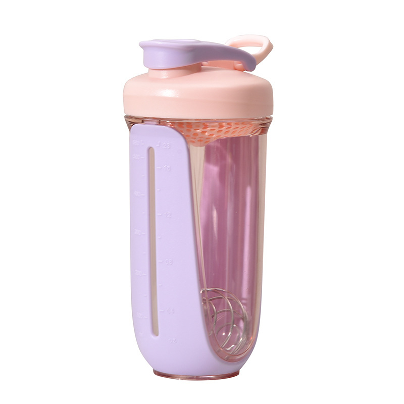 Căniță de shake cu capacitate mare, filtru cu scară de măsurare, plastic rezistent la temperatură, pentru pudră de proteine