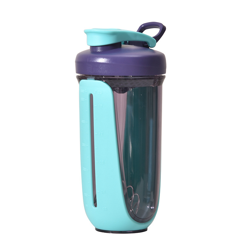 Căniță de shake cu capacitate mare, filtru cu scară de măsurare, plastic rezistent la temperatură, pentru pudră de proteine