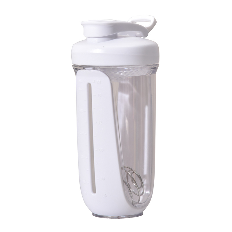 Căniță de shake cu capacitate mare, filtru cu scară de măsurare, plastic rezistent la temperatură, pentru pudră de proteine
